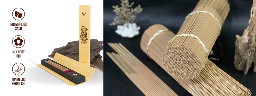 Nhang trầm hương tư nhiên không hóa chất mùi hương dịu nhẹ
